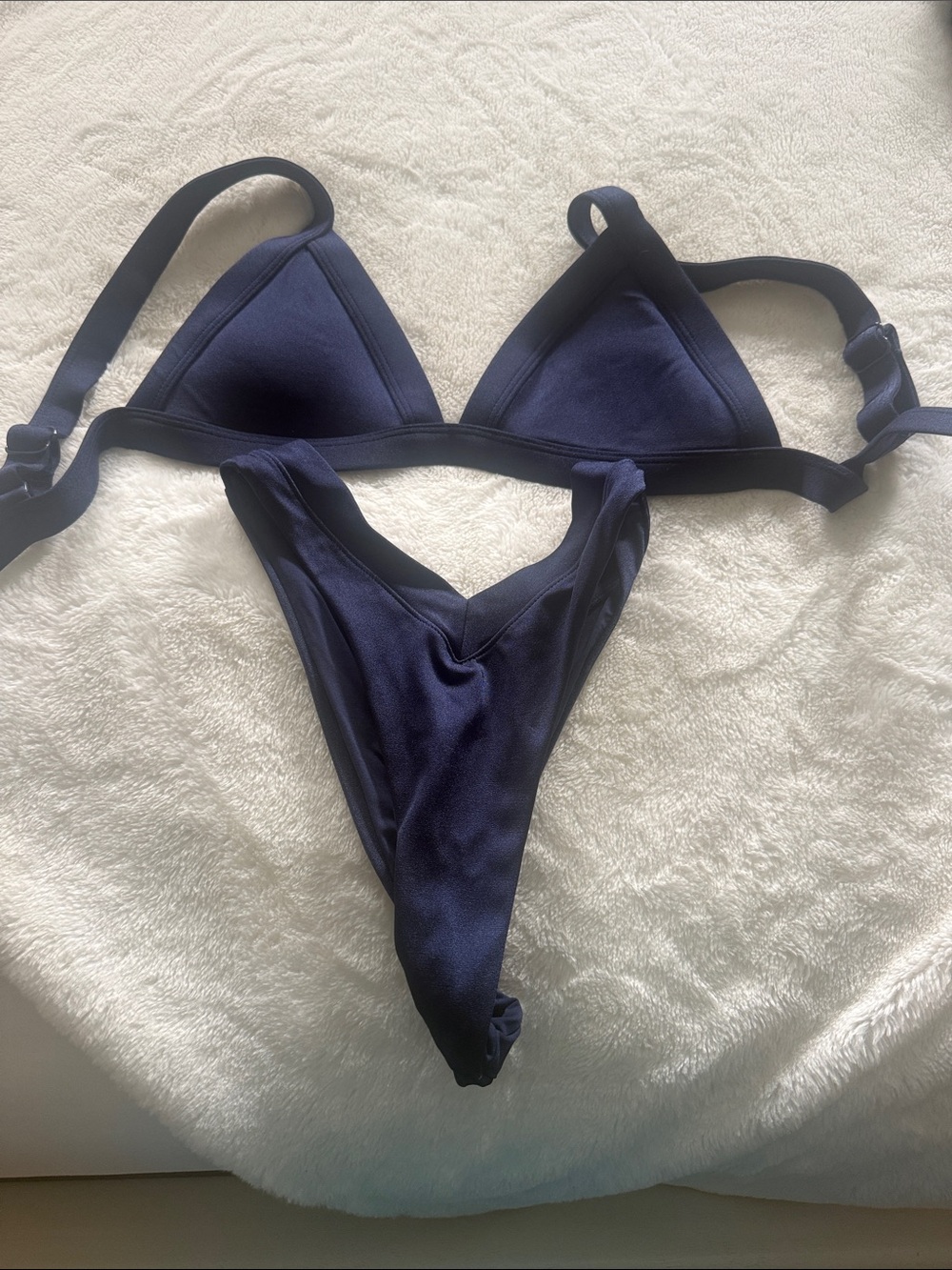 Navy Triangle Bikini Set - Women Swim Bikini